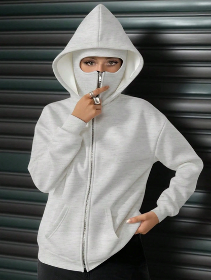 sudadera con doble capucha