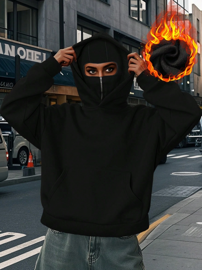 sudadera con doble capucha