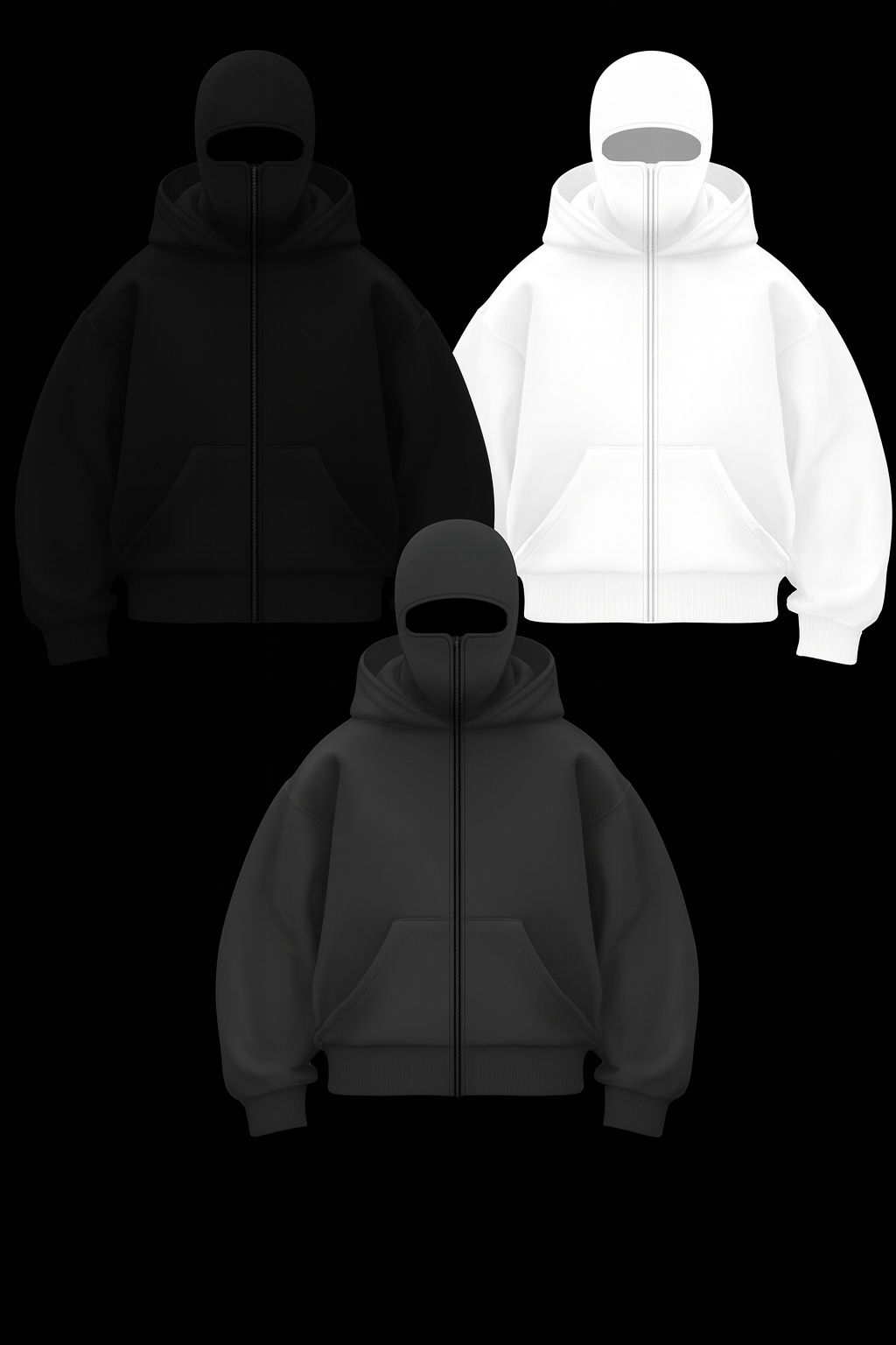 sudadera con doble capucha