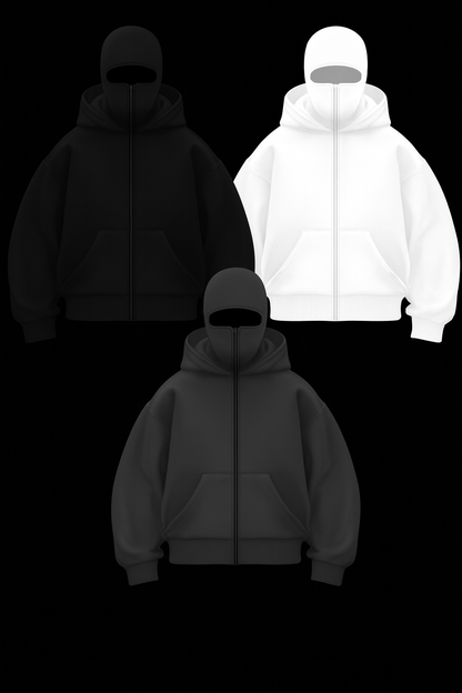 sudadera con doble capucha