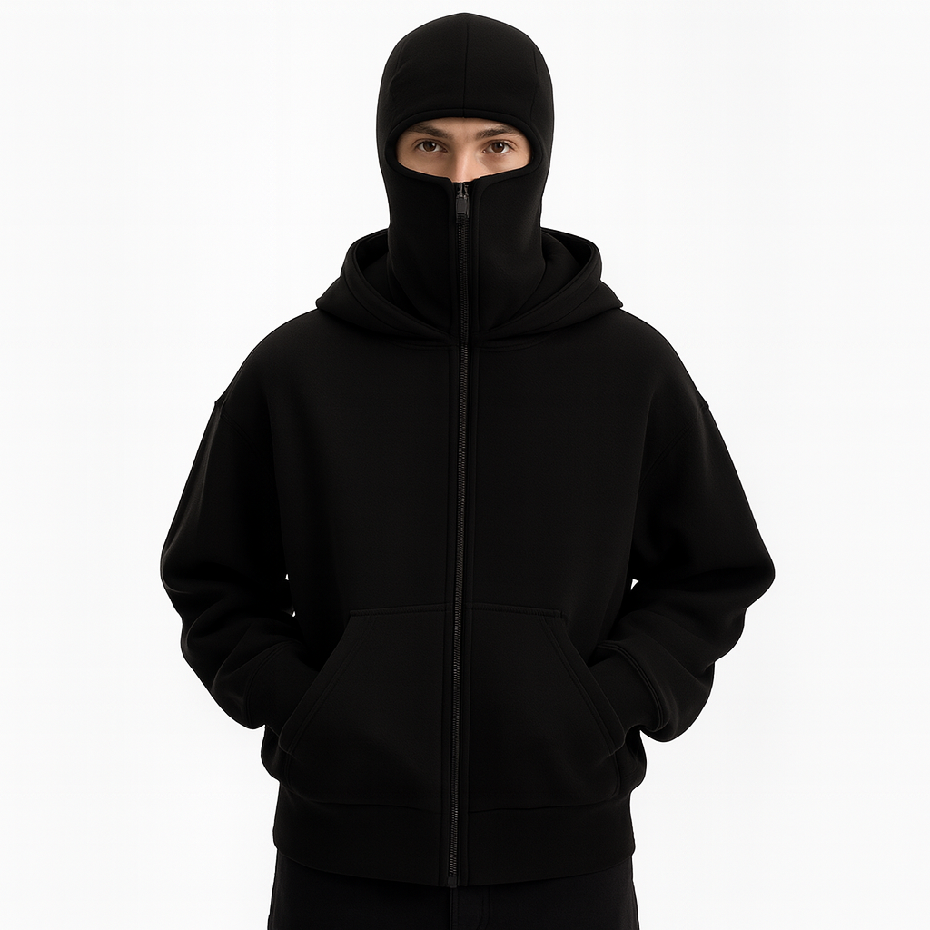 sudadera con doble capucha